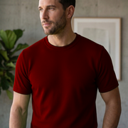 Men Single Jersey Round Neck T-Shirts