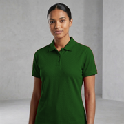 Poly Cotton Fabric Women Polo T-Shirt