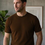 Men Single Jersey Round Neck T-Shirts