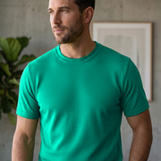 Men Single Jersey Round Neck T-Shirts