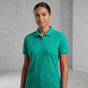 Poly Cotton Fabric Women Polo T-Shirt