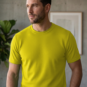 Men Single Jersey Round Neck T-Shirts