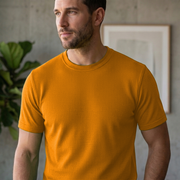 Men Single Jersey Round Neck T-Shirts
