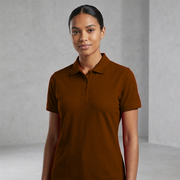 Poly Cotton Fabric Women Polo T-Shirt