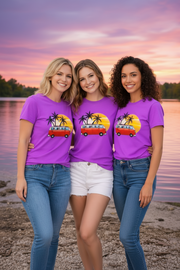 Girls' Road Trip Vacation Matching T-Shirts - Custom Group Graphic Tees