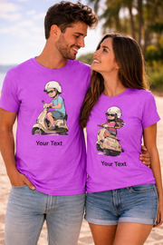 Ride Together Love Matching Couple T-Shirts - Biker Anniversary Graphic Tees