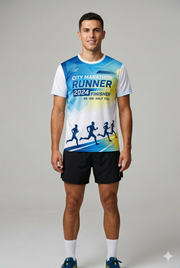 Men's Marathon Running T-Shirt - Performance Moisture-Wicking Athletic Tee