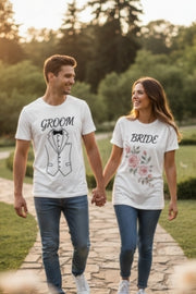 Pre-Wedding Matching T-Shirts - Couple Celebration Tees