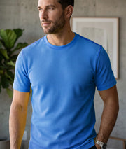 Men's Premium Dot Knit Round Neck T-Shirt