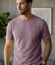 Men's Premium Dot Knit Round Neck T-Shirt