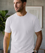Men's Premium Dot Knit Round Neck T-Shirt
