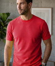 Men's Premium Dot Knit Round Neck T-Shirt