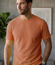 Men's Premium Dot Knit Round Neck T-Shirt