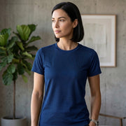 Women's Premium Dot Knit Round Neck T-Shirt