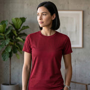 Women's Premium Dot Knit Round Neck T-Shirt