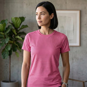 Women's Premium Dot Knit Round Neck T-Shirt