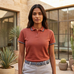 Premium Women Pique Fabric Tipping T-Shirts