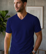 Men's Premium Dot Knit V Neck T-Shirt