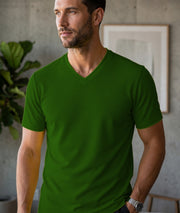 Men's Premium Dot Knit V Neck T-Shirt