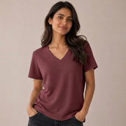 Women's Mars Fabric V-Neck T-Shirt