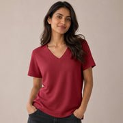 Women's Mars Fabric V-Neck T-Shirt
