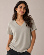 Women's Mars Fabric V-Neck T-Shirt