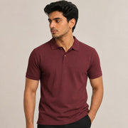 Poly Cotton Fabric Men Polo T-Shirt