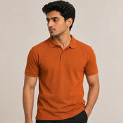 Poly Cotton Fabric Men Polo T-Shirt