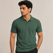 Poly Cotton Fabric Men Polo T-Shirt