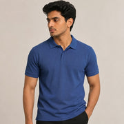 Poly Cotton Fabric Men Polo T-Shirt