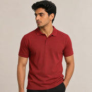 Poly Cotton Fabric Men Polo T-Shirt