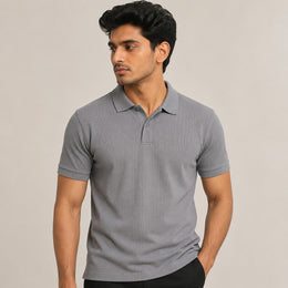 Poly Cotton Fabric Men Polo T-Shirt