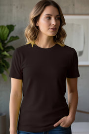 Women's Premium Dot Knit Round Neck T-Shirt
