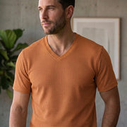Poly Cotton Men V Neck T-Shirt