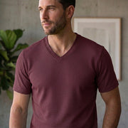 Poly Cotton Men V Neck T-Shirt