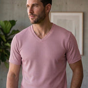 Poly Cotton Men V Neck T-Shirt
