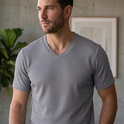 Poly Cotton Men V Neck T-Shirt