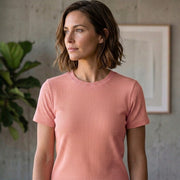 Poly Cotton Women Round Neck T-Shirt