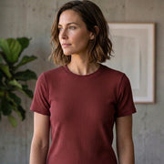 Poly Cotton Women Round Neck T-Shirt