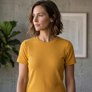 Poly Cotton Women Round Neck T-Shirt