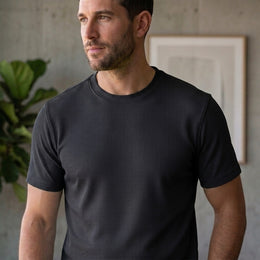 Poly Cotton Men Round Neck T-Shirt