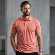 Inside Cotton Outside Polyester Fabric Men Polo T-Shirt