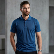 Inside Cotton Outside Polyester Fabric Men Polo T-Shirt