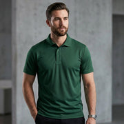 Inside Cotton Outside Polyester Fabric Men Polo T-Shirt