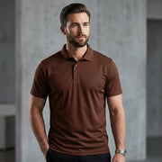 Inside Cotton Outside Polyester Fabric Men Polo T-Shirt