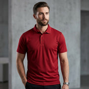 Inside Cotton Outside Polyester Fabric Men Polo T-Shirt
