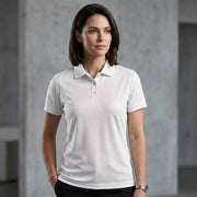 Inside Cotton Outside Polyester Fabric Women Polo T-Shirt