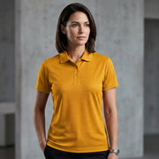 Inside Cotton Outside Polyester Fabric Women Polo T-Shirt