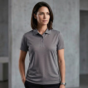 Inside Cotton Outside Polyester Fabric Women Polo T-Shirt