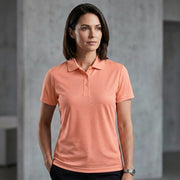Inside Cotton Outside Polyester Fabric Women Polo T-Shirt